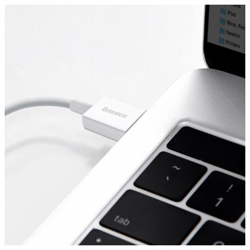 Baseus Superior Series Lightning Kabel - 2m - Hvid