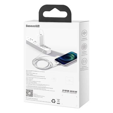 Baseus Superior Series USB-C / Lightning-kabel - 1 m, 20 W - hvid