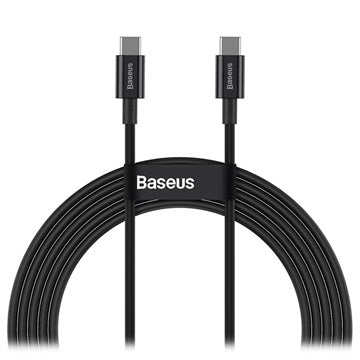 Baseus Superior Series USB-C / USB-C Kabel - 100W, 2m - Sort
