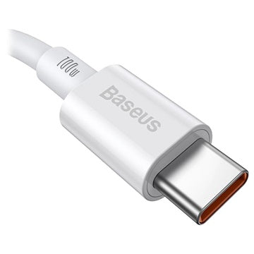 Baseus Superior Series USB-C / USB-C Kabel - 100W, 2m - Hvid