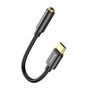 Baseus USB-C / 3.5mm Audio Adapter Kabel CAHUB-EZ0G - Sort