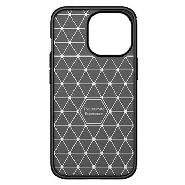 Beetle Karbonfiber iPhone 14 Pro Cover - Sort