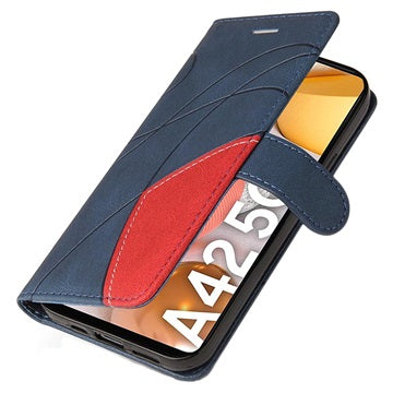 Bi-Color Series Samsung Galaxy A42 5G Pung - Blå