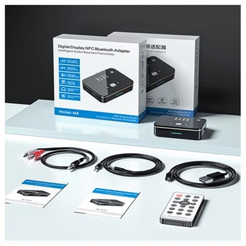 Bluetooth 5.0 Audio Sender / Modtager med NFC M8