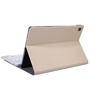 Samsung Galaxy Tab S6 Lite 2020/2022/2024 Cover med Bluetooth Tastatur - Guld