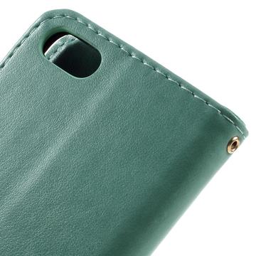 iPhone 7/8/SE (2020)/SE (2022) Butterfly Series Flip Cover med Pung - Cyan