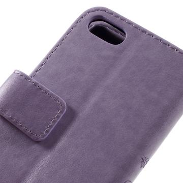 iPhone 7/8/SE (2020)/SE (2022) Butterfly Series Flip Cover med Pung - Violet