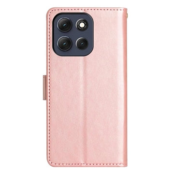 Motorola Moto G56 Butterfly Series Flip Cover med Pung - Rødguld