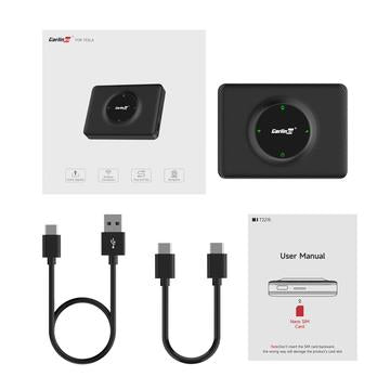 CARLINKIT CPC200-T2C (WIFI) til Tesla Model 3 / X / Y / S Trådløs Android Auto CarPlay Dongle WiFi Bluetooth-adapter