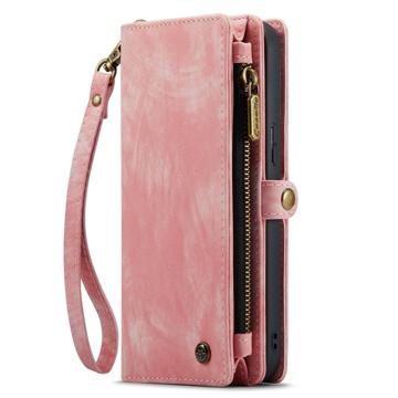 Caseme 2-i-1 Multifunktionel iPhone 14 Pro Max Pung - Pink