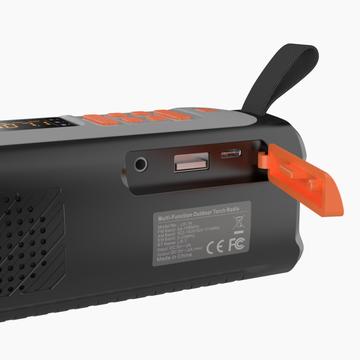 Camping solcelle radio / Bluetooth højttaler / Powerbank LR-7A LR-7A - 4500mAh, AM/FM/SW