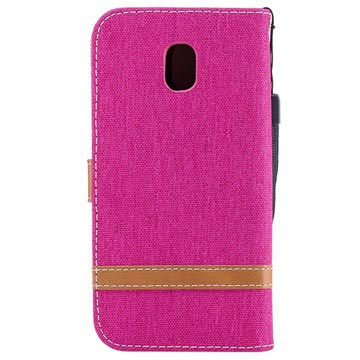 Canvas Diary Samsung Galaxy J3 (2017) Pung - Hot Pink