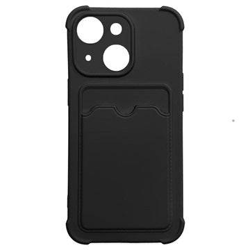Card Armor Series iPhone 13 Mini Silikone Cover - Sort