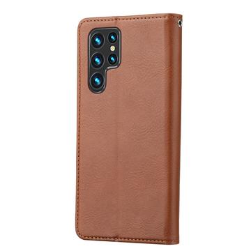 Samsung Galaxy S24 Ultra Card Set Series Pung Taske - Brun