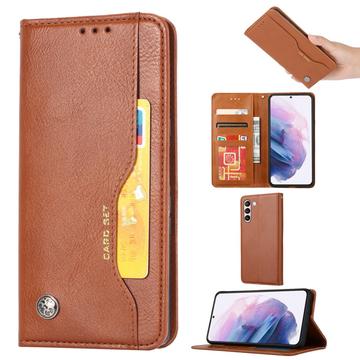 Samsung Galaxy S24 Card Set Series Pung Taske - Brun