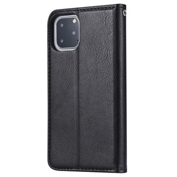 Kort Sæt Series iPhone 11 Pro Max Flip Cover med Pung - Sort