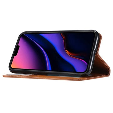 Kort Sæt Series iPhone 11 Flip Cover med Pung - Brun