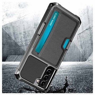 Kortholder Samsung Galaxy S21 5G Hybrid Cover - Sort