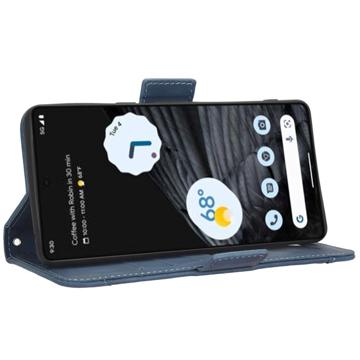 Google Pixel 7 Pro Pung Cover med Kortholder - Blå