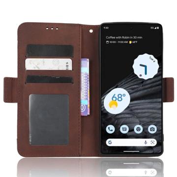 Google Pixel 7 Pro Pung Cover med Kortholder - Brun
