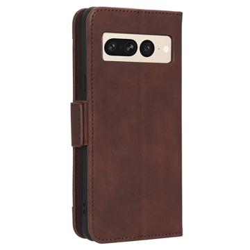 Google Pixel 7 Pro Pung Cover med Kortholder - Brun