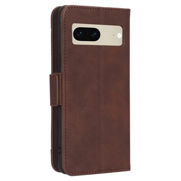 Google Pixel 7 Pung Cover med Kortholder - Brun
