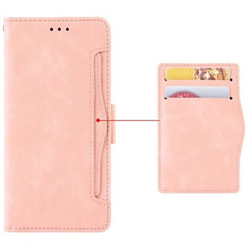 HTC Desire 22 Pro Pung Cover med Kortholder - Pink