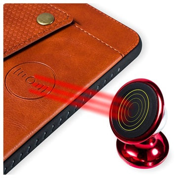 Huawei P30 Pro Pung Cover med Kortholder - Brun