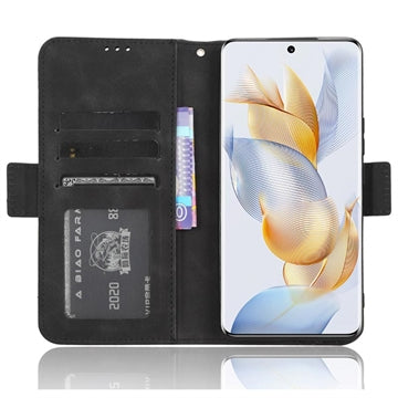 Honor 90 Pung Cover med Kortholder - Sort