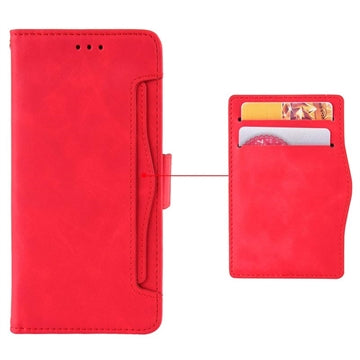Samsung Galaxy X7 Pung Cover med Kortholder - Rød
