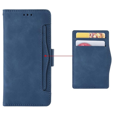 Samsung Galaxy Z Fold5 Pung Cover med Kortholder - Blå