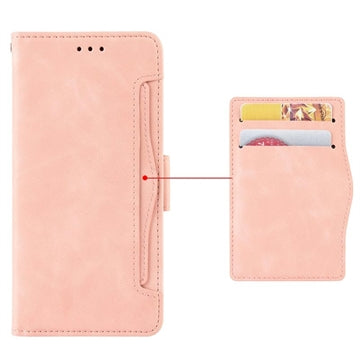 Samsung Galaxy Z Fold5 Pung Cover med Kortholder - Pink