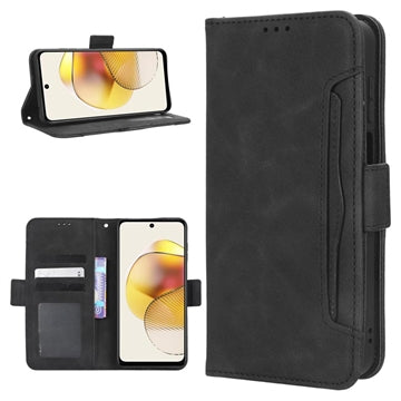 Motorola Moto G73 Pung Cover med Kortholder - Sort
