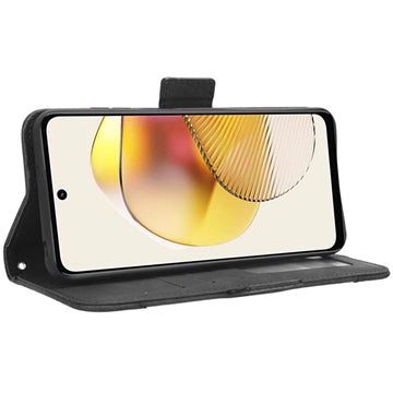 Motorola Moto G73 Pung Cover med Kortholder - Sort