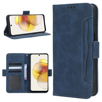 Motorola Moto G73 Pung Cover med Kortholder - Blå