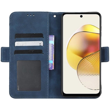 Motorola Moto G73 Pung Cover med Kortholder - Blå