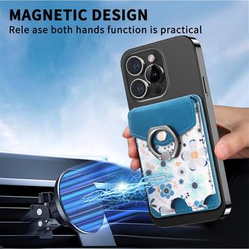 CaseNeo MC-W3 Magnetisk kortholder med ringstativ - blå