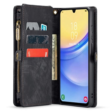 Samsung Galaxy A15 Caseme 008 2-i-1 Multifunktionel Pung - Sort