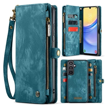 Samsung Galaxy A16 5G Caseme 008 2-i-1 Multifunktionel Pung - Blå