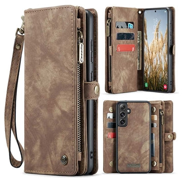Samsung Galaxy S24 FE Caseme 008 2-i-1 Multifunktionel Pung - Brun