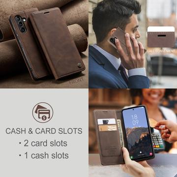 Samsung Galaxy A54 5G Caseme 013 Series Pung - Kaffe