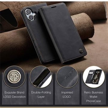 iPhone 16 Plus Caseme 013 Series Pung - Sort