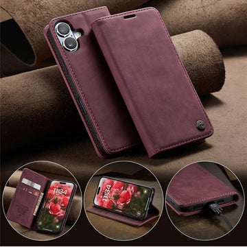 iPhone 16 Plus Caseme 013 Series Pung - Vinrød