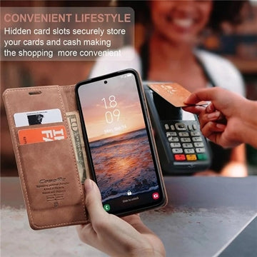 Samsung Galaxy A54 5G Caseme 013 Series Pung - Brun