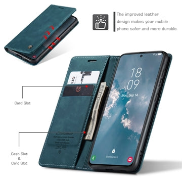 Samsung Galaxy S24 Caseme 013 Series Pung - Blå