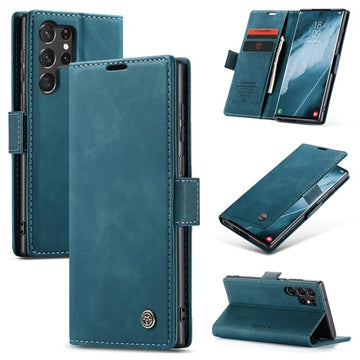 Samsung Galaxy S24 Ultra Caseme 013 Series Pung Cover - Blå