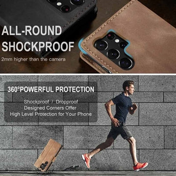 Samsung Galaxy S24 Ultra Caseme 013 Series Pung - Brun