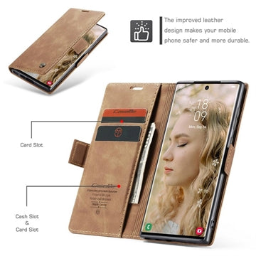 Samsung Galaxy S24 Ultra Caseme 013 Series Pung - Brun