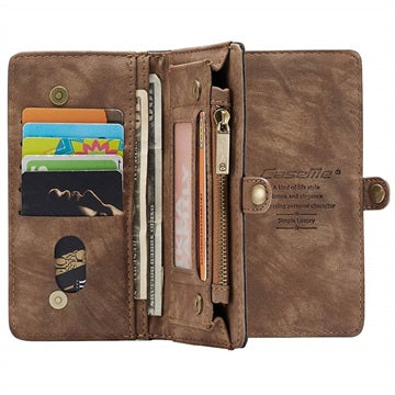 Caseme 2-i-1 Multifunktionel Samsung Galaxy A53 5G Pung - Brun