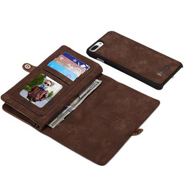 Caseme 2-in-1 iPhone 7 Plus / iPhone 8 Plus Pung - Brun